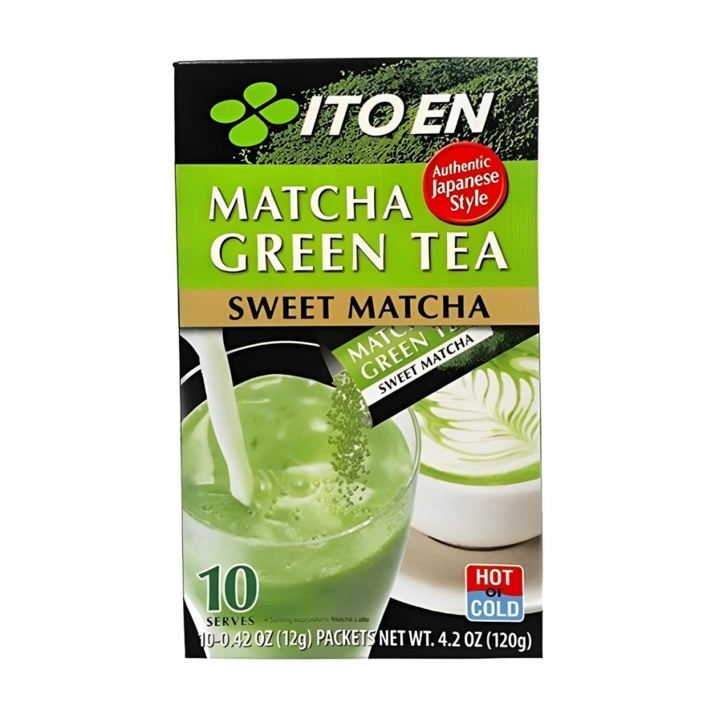 Chá Verde Matcha com Açúcar com 10 Sachês 120g Ito En