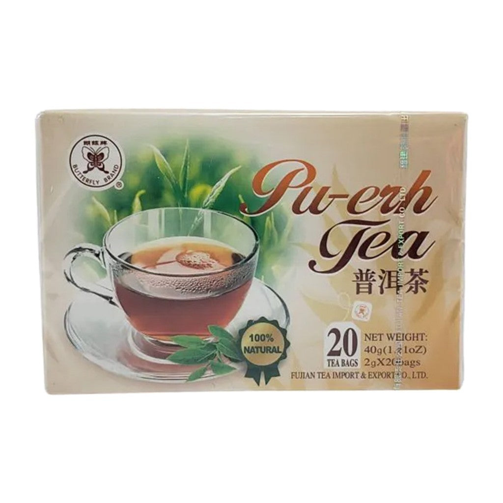 Chá Chinês Pu-erh com 20 Sachês 40g Fujian